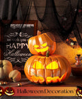 Six Pack Matte Black Cotton Crepe Sheets, Straight Up Spooky Halloween Decor Drape, Stretchy Ghost Fabric For Yard And Porch Styling, Tear Resistant Eerie Backdrop Cloths With Major Vibe Energy Tonight with glowing Jack-o'-lanterns.
