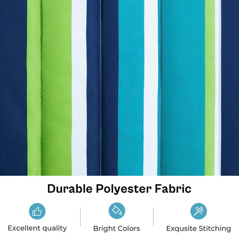 Close-up of durable polyester fabric used in Two Person Heavy Duty Hammock With Stand And Padded Cotton, Detachable Pillow, Strong Curved Bar