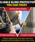 Nylon Sling Sleeve Wear Pad For Lifting Slings 2 Inch Made In USA Hook And Loop Closure Abrasion Protection in use scenarios