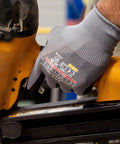 12 Pack Safety Performance Series Work Gloves For Construction And Mechanics Heavy Duty With Breathable Flex Grey Large