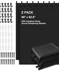 Badass Heavy Duty Extra Large Sound Dampening Blanket 2 Pack 96 By 80 Inches With Quick Install Steel Grommets and hooks.