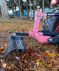 Tow Behind Landscape Rake With 48 Inch Working Width, 17 Steel Tines, 2 Inch Receiver, Fits ATV UTV And 3 Point Hitch on tractor