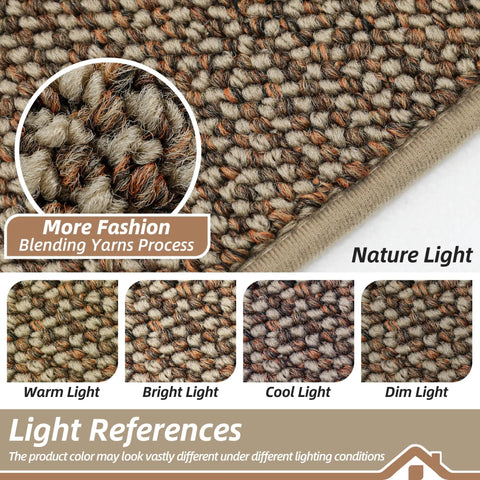 Tough As Nails Dirt Trapper Door Mat For Entryway Non Slip Washable Rug Made From Thick Polypropylene Yarn texture under different lighting
