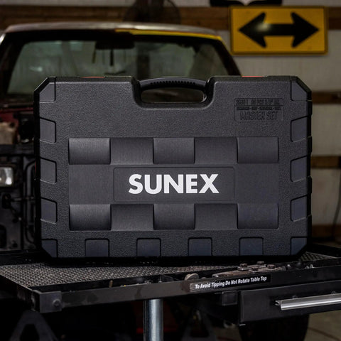 Carrying case for 80 Piece 3/8 Inch Drive Master Impact Socket Set With Universal, Star and External Star Sockets