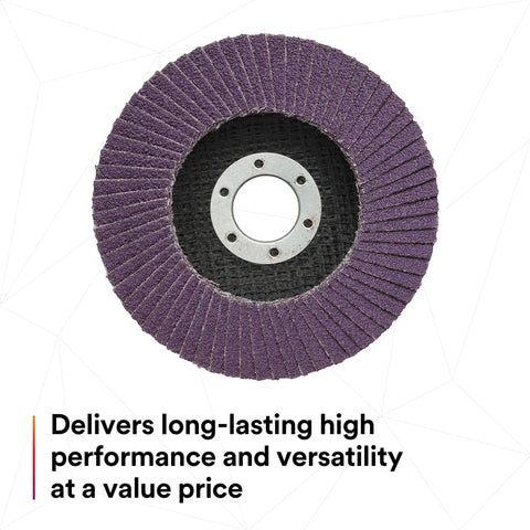 Flap Disc 769F Type 27 40 Plus Ceramic Precision Shaped Grain Grinding and Finishing Disc high performance abrasive