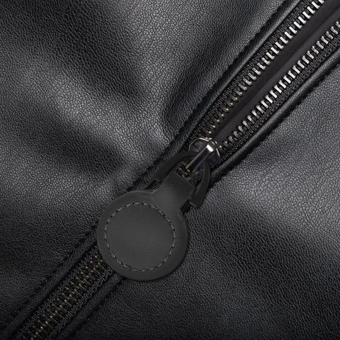Top Level Black Aluminum Zipper Pull Tabs For Backpacks And Travel Luggage Smooth Glide Heavy Duty Replacement Hardware zero stress on a black zipper.