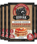 Protein Pancake Power Cakes Buttermilk Mix Pack of 6 Non GMO flapjack and waffle mix boxes with whole wheat and oat flours.