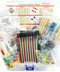 1540 Piece Electronics Component Assortment Kit With LED Diodes Transistors Resistors Capacitors And 40 Pin Male To Male Jumper Wires For DIY Projects And Maker Enthusiasts, assorted bags