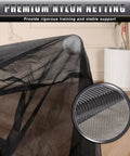 Close-up of premium nylon netting on the Double Sided Golf Chipping Net With Practice Mat And 12 Foam Balls for training.