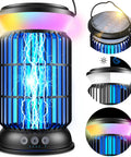 Outdoor Bug Zapper Sun Powered Mosquito Killer Cordless Rechargeable Battery IP66 Waterproof Long Runtime Portable Fly Zapper