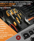 Magnetic Ratchet Organizer Kit 3 Pack Set For Your Toolbox with modular wrench holders in a toolbox