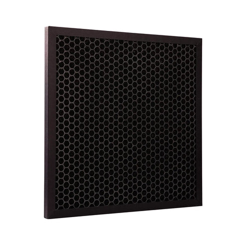 Side view of Active Carbon Filter Replacement Set For Dri-Eaz DefendAir HEPA 500 Air Scrubber 4 Pack That Busts VOCs And Odors Fits 16x16x1 Inch Second Stage Filter Premium Non OEM Replacement Part