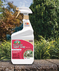 Captain Jack's Insecticidal Super Soap 32 Oz Ready To Use Spray bottle against garden background