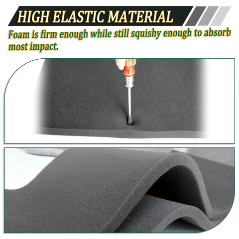 Top Drawer High Density Polyethylene Foam Pads For Nail Your Packing Runs - Heavy Duty cushioning blocks showing high elastic material.