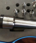 9 Piece Lathe Ready Live Center Set With Morse Taper 4 Shank Swap In 7 Tips Including Conical Bullnose And Pipe 5 13/16 Inch