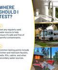 Hella Reliable 16 Parameter Drinking Water Test Strips 100 Pack Quick Water Testing Kit For Tap Rv And Spring Monitor water sources.