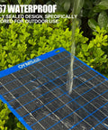 Plug Play Go 7.5W 12V Portable Solar Panel Trickle Charger And Battery Maintainer featuring waterproof design in outdoor setting.