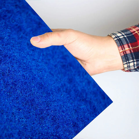 Hand holding Top Shelf Reusable Air Filters 16X20X1 Cut To Fit Washable AC And Furnace Filters For HVAC Systems Made In USA.