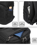 Durable Military Style Tactical Backpack For Men 30L 20 Inch Assault Pack In Black With MOLLE System Tough As Nails 900D Fabric