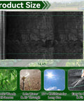Heavy Duty Weed Barrier Fabric For Gardens And Lawns, 3.2 x 16.4 ft premium landscape fabric, roll of woven geotextile material.