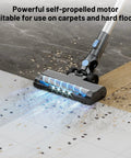 Cordless Vacuum Cleaner With Self Standing Design And LED Display 6 In 1 Rechargeable Upright Vacuum suction cleaning debris