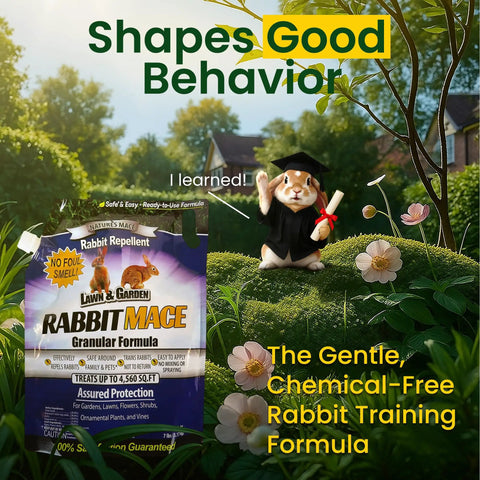 Rabbit Granules For Gardens And Lawns, All Season Rabbit Repellent For Farms And Landscapes, Covers Up To 4,560 Sq Ft bag in garden