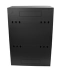 Rear view of 6U Wall Mount Network Cabinet With Vertical Patch Panel Rack, 30-Inch Depth Server Room Enclosure for cables and racks.