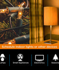 Plug And Play Digital Timer For Indoor Lights Lamps Small Appliances And Home Theater Easy Peasy Setup for scheduling lamps and decorative lights.