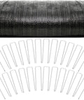 Heavy Duty Woven Geotextile Ground Stabilizer For Driveways Gravel Bases And Patios Landscaping Fabric And Underlayment Weed Barrier With 50 Staples 50 X 12.5 Ft Pro Grade Soil Separation And Erosion Control with visible roll and staples