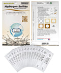 No Sweat Hydrogen Sulfide Water Test Strips For Well And Pool Checking Slick Setup 30 Count Foil Pack with strips and instructions.