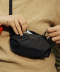 Person using Ultralight Terra Shell Packing Cube Weatherproof Luggage Organizer With Strap Attachment Points Size S