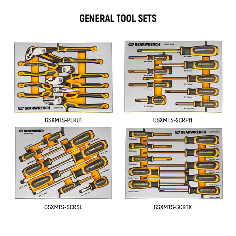 1024 Piece Master Mechanics Tool Set With Premium Modular Foam Trays And GSX Mobile Tool Storage Built For Pros And Serious DIYers Includes Drive Tools Sockets Ratchets Wrenches Pliers Screwdrivers Bolt Biter Extractors in foam trays
