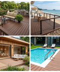 No Sweat 500 Pack Polymer Hidden Deck Fasteners For Composite Backyard Patio Builds Features UV Resistant ABS Spacers on a deck.