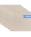 Six Pack Beige Microfiber Sofa Repair Patches Self Adhesive Fabric Mender For Couch Scratches And Rips 4.3x5.5 inches size sheets