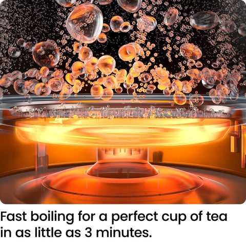 Fast 1.8L Electric Kettle 1500W For Quick Boil Tea Coffee With Removable Lid Auto Shut Off Boil Dry Protection in action