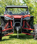 UTV Winch Mounting Plate For Honda Talon 2019 To 2021 Black Beefy Heavy Duty Thick Steel Off Road Recovery Ready Mounting Solution