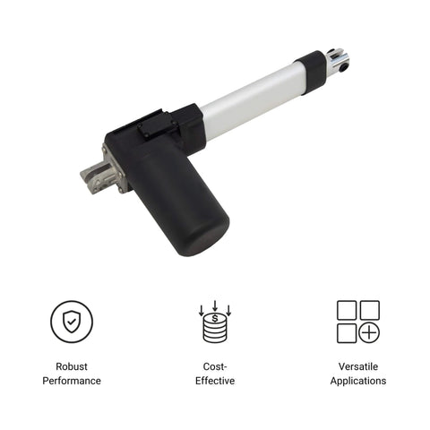 9 Inch Stroke Electric Linear Actuator, 400 lbs Force, IP66 Water Resistance - High Load Linear Actuator for Automation, Manufacturing, Automotive