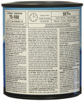 Back label view of MasterClear Supreme Protective Matte Clear Coat For Surfaces Dope Matte Finish Non Yellowing 1 Quart can