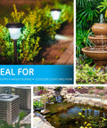 Heavy Duty Digital Pool Timer Switch Rugged Wall Mount Weatherproof Metal Housing Lockable Door with Outdoor lighting and water features.