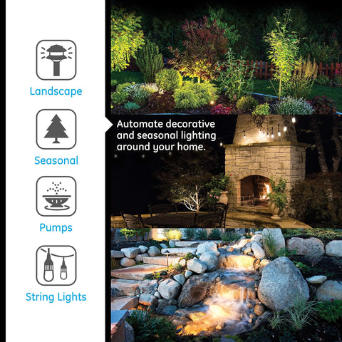 Built Like A Tank Weather Resistant Outdoor Mechanical Timer With An Effortless 24 Hour Dial Routine Plus Beefy 6 Grounded Outlets For String Lights Fountains And Pump Gear, lighting outdoor spaces.