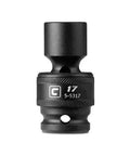 Capri Tools Single 1/2" Drive 17mm Impact Universal Socket