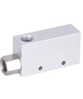 Front view of Compact Pneumatic Vacuum Ejector CV-20HS-12mm for Industrial Automation with High Negative Pressure, Energy Efficient Exhaust