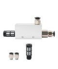 Compact Pneumatic Vacuum Generator For Industrial Automation With Air Exhaust Ejector CV10HS front view with accessories