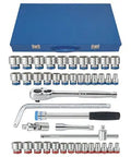 Kt Pro Tools 43-Piece 1/2" Drive SAE and Metric Socket Set