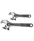 Crescent 2-Piece Wide Jaw Adjustable Wrench Set for Pros