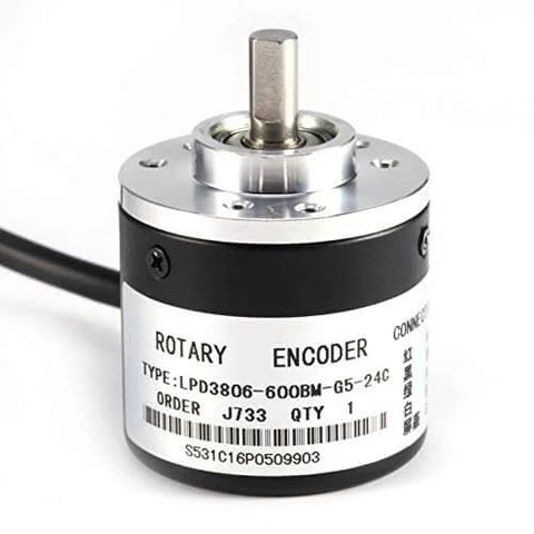 Ultra-Precise 600 Ppr Incremental Rotary Encoder 5V-24V AB Two-Phase Optical Shaft Encoder with 6mm shaft for robotics CNC projects