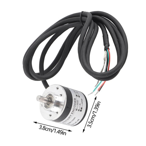 Ultra-Precise 600 Ppr Incremental Rotary Encoder 5V-24V AB Two-Phase Optical Shaft Encoder 6mm Shaft For Measuring Rotational Speed