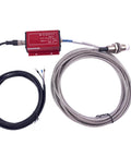 Two Millimeter Eddy Current Displacement Sensor IP67 Non Contact Type with stainless steel body and cables