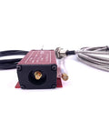 Eddy Current Displacement Sensor ML33-A-R 5mm with RS485 Signal Output, stainless steel build, front view for industrial use