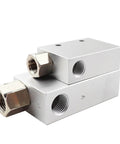 Pressure Controlled Vacuum Generator Valve For Industrial Pneumatics With CV 10HS 15HS 20HS And 25HS aluminum body close-up